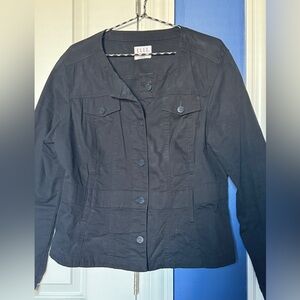 Elle Women's Classic Black Jean Jacket